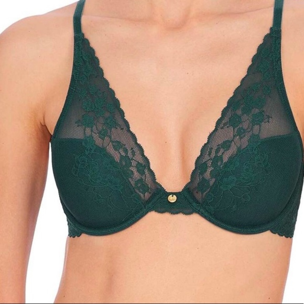 NATORI CHERRY BLOSSOM CONVERTIBLE lace BRA dark grey